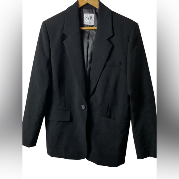 Zara Classic Black Women's Blazer - Picture 2 of 9